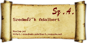 Szedmák Adalbert névjegykártya